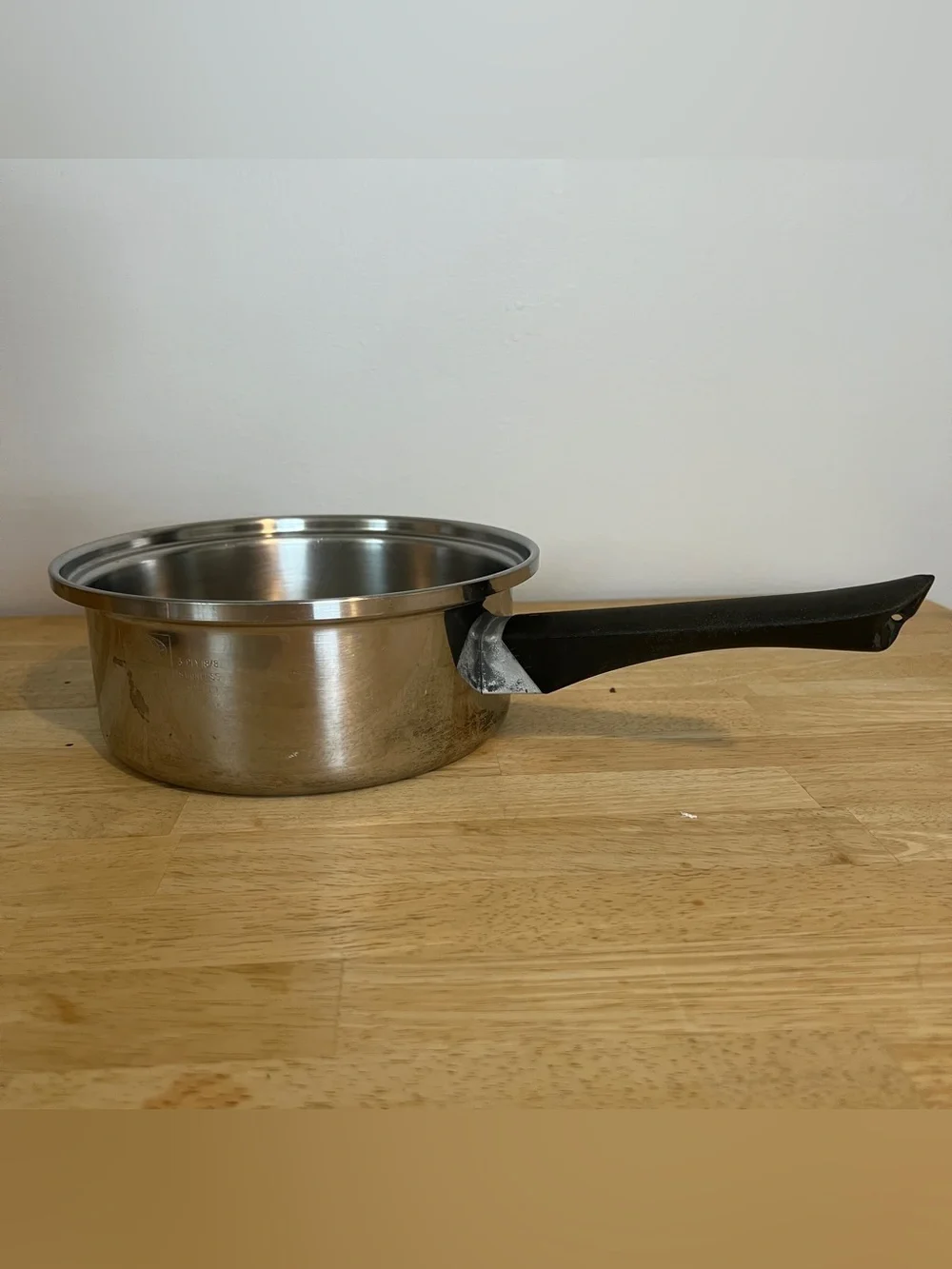 Amway Queen Cookware 1.5 Pot Qt 18/8 Stainless Steel 3-Ply Saucepan NO LID USA